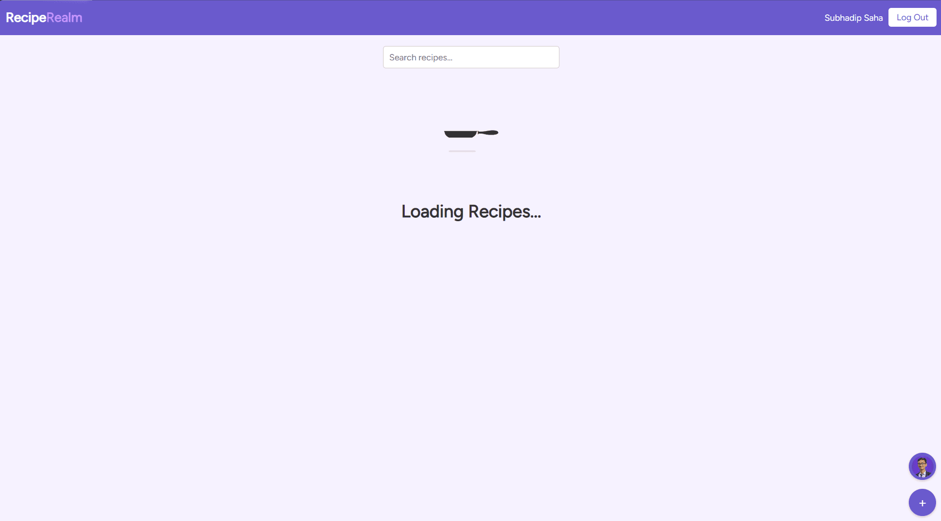 RecipeRealm — main screenshot
